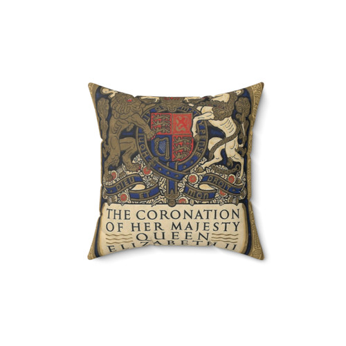 Queen Elizabeth's Coronation Souvenir Pillow