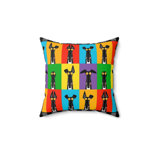 Greyhound Semaphore Decorative Pillow