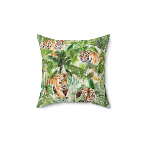 Tropical Vintage Animal Print Pillow