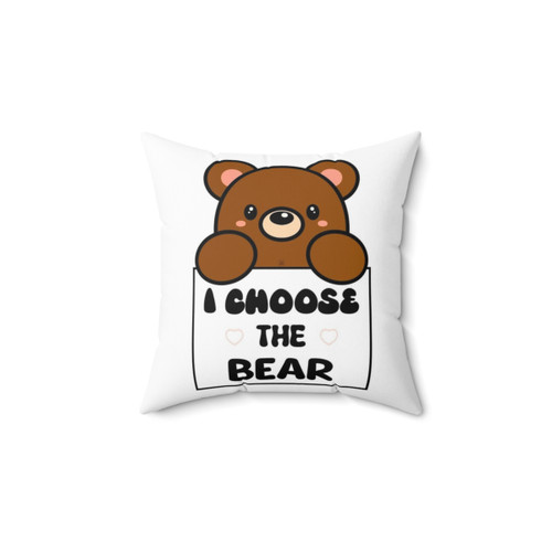 Soft and cozy bear-themed pillow for women