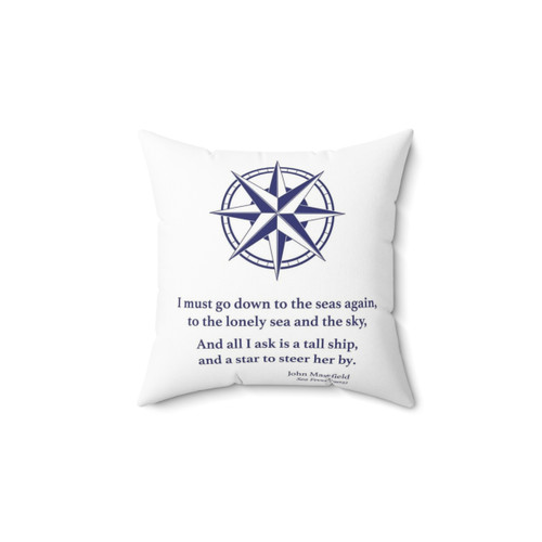 Nautical Star Design Throw Pillow