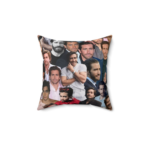 Jake Gyllenhaal Photo Collage Throw Pillow