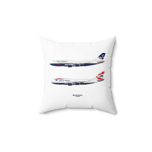 British Airways 747 Airplane Pillow