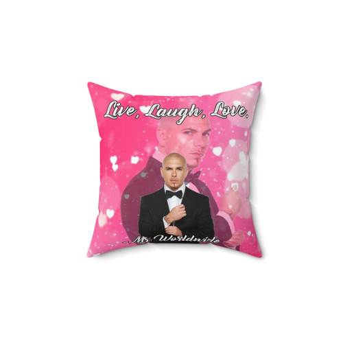 Live Laugh Love Tapestry Pillow with Worldwide Design