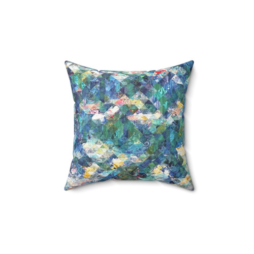 Monet's Water Lilies Quilt Pillow