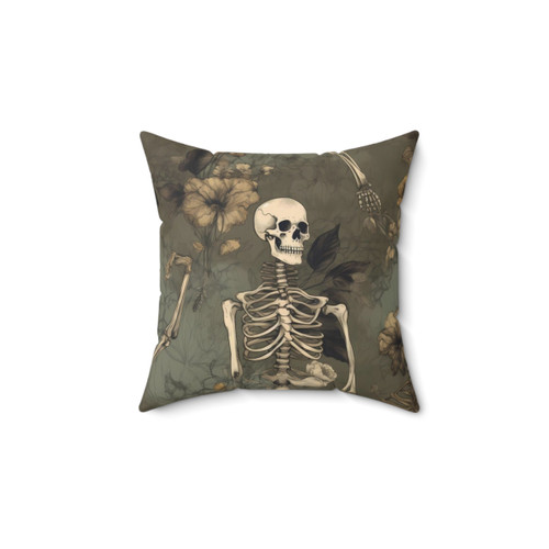 Edgy Skeleton Decorative Throw Pillow
