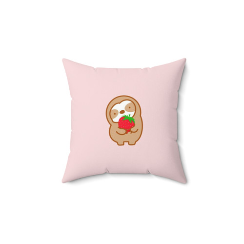 Cute Strawberry Sloth Plush Pillow