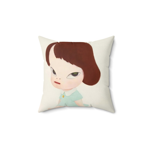 Yoshimoto Nara Cute Baby Girl Painting Pillow