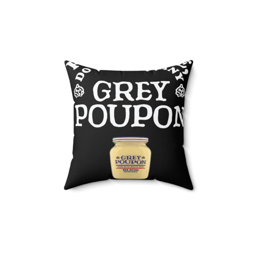 80s Grey Poupon Mustard Pillow