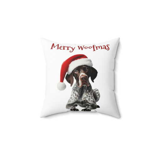German Shorthaired Pointer Christmas Pillow