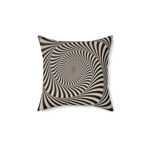 Trance Spiral Psychedelic Throw Pillow