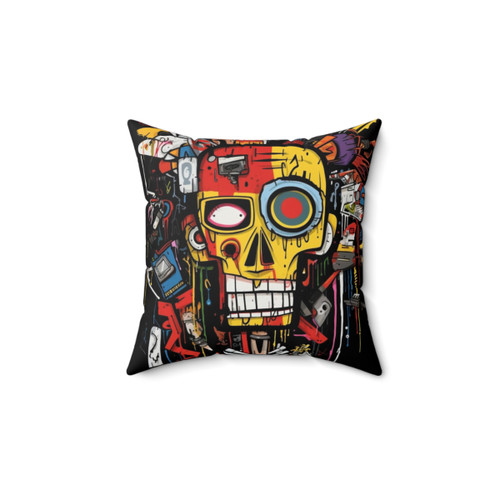 White and Red Eye Design Pillow for Comfortable Sleep