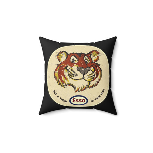 Vintage Tiger Esso Oil Company Pillow