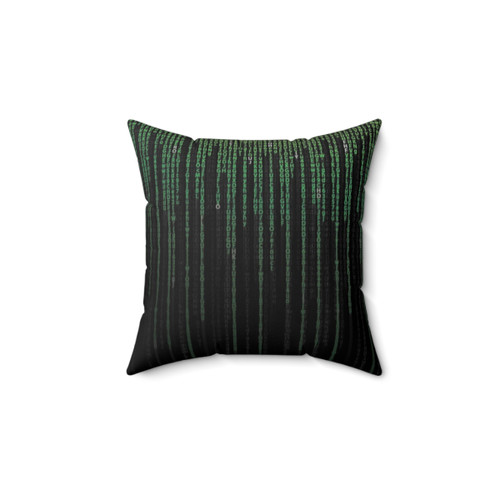 Matrix Code Pillow - Cyberpunk Decor for Sci-Fi Fans