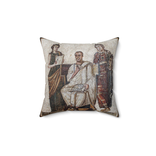 Vergil Roman Mosaic Accent Pillow