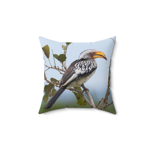 Southern Yellow-billed Hornbill Decorative Pillow