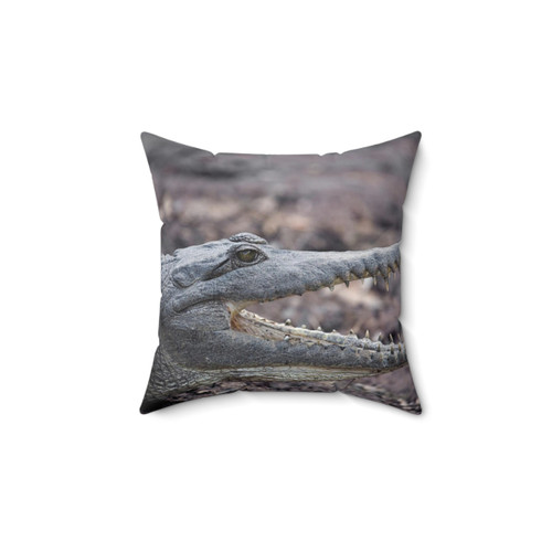 Johnstone River Crocodile Decorative Pillow
