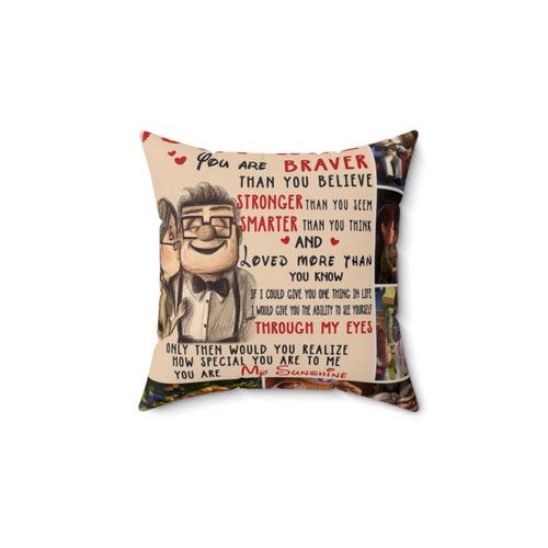 To My Wife Fleece Blanket Pillow