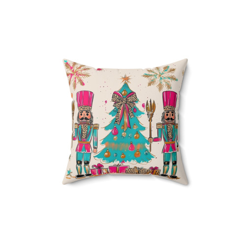 Nutcracker Christmas Bow Pillow for Girls