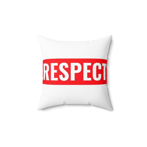 Red Respect Pillow - Soft and Comfortable Home Decor