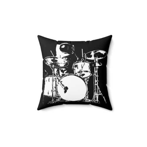 Drummer Themed Decorative Pillow