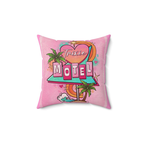 Trixie Motel Sign Throw Pillow