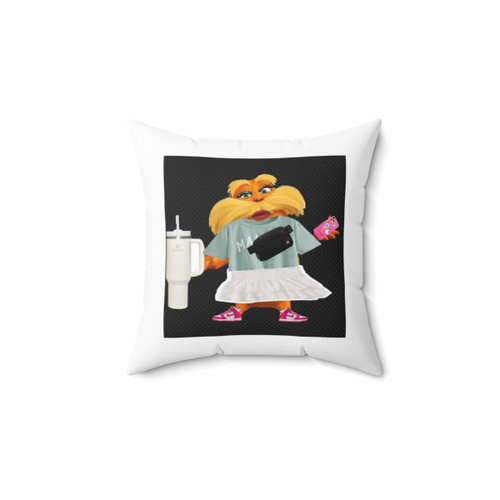 Preppy Lorax Themed Decorative Throw Pillow