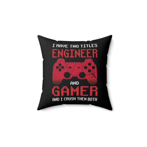 Engineer Gamer Pillow - Comfortable Decorative Pillow for Engineers
