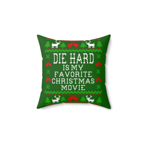 Die Hard Christmas Sweater Style Pillow