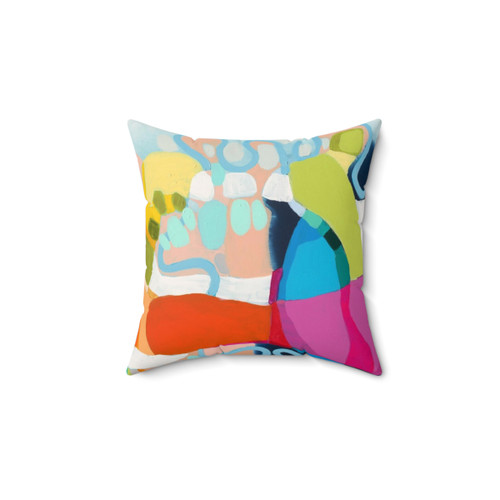 Abstract Expressionist Pillow - Take the Next Left