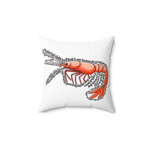 Shrimp Plush Pillow for Nursery Decor