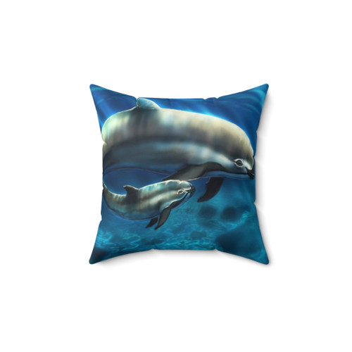Vaquita Porpoise Maternal Bond Pillow