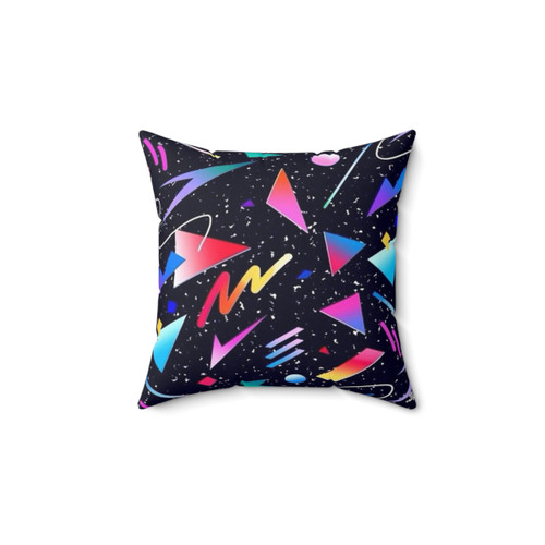 Dark Vaporwave Graphic Pillow