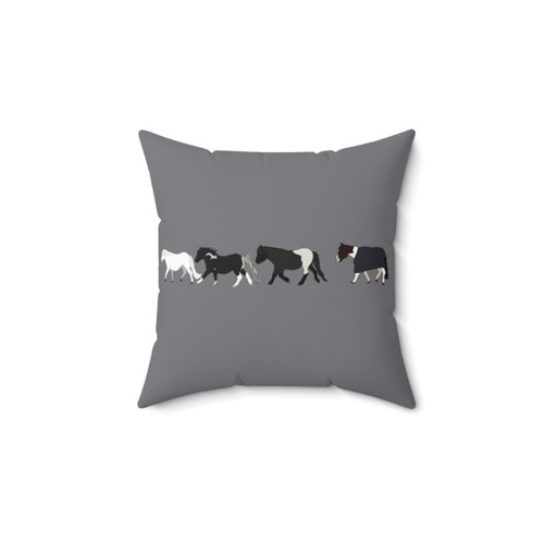 Mini Parade Pillow featuring Miniature Horses