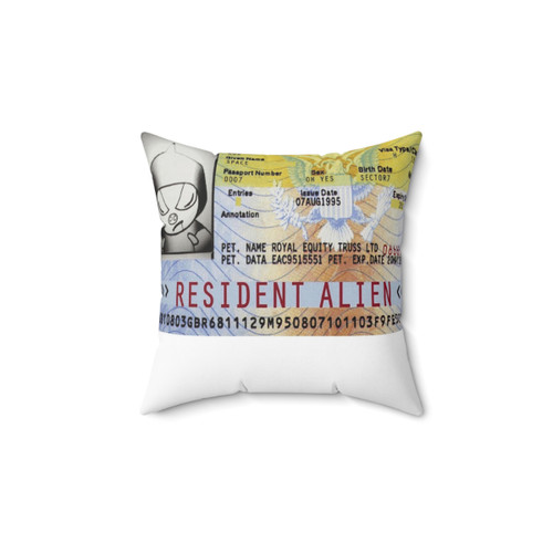 Spacehog Resident Alien Throw Pillow