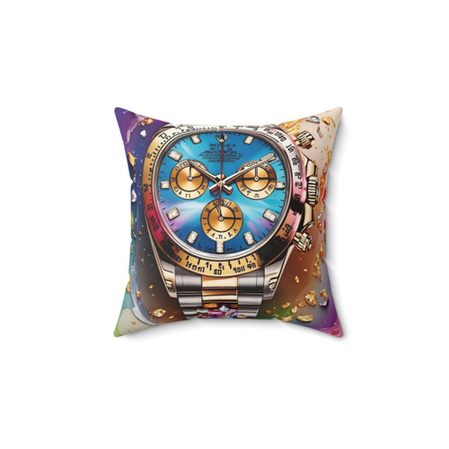 Rolex Daytona Watch Inspired Art Pillow