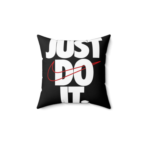 Sports Motivational Pillow with Nike Check Design