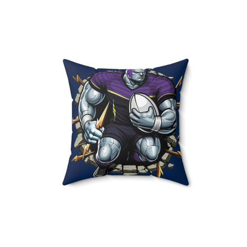 Melbourne Storm Smash Through Rugby League Pillow