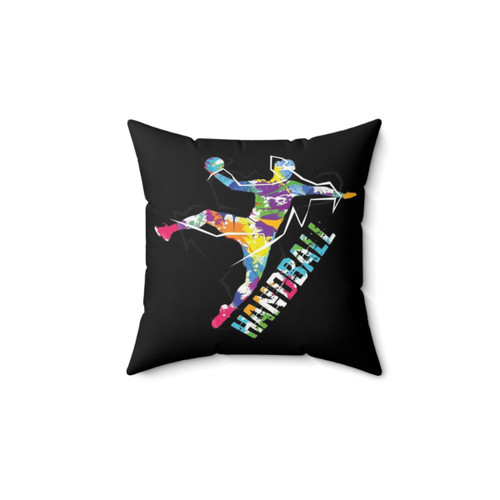Soft handball player pillow for sports enthusiasts