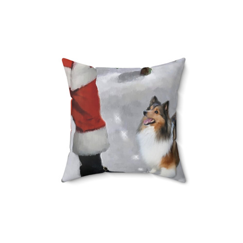 Shetland Sheepdog Christmas Gifts Pillow