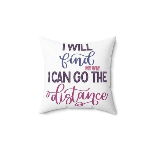 Hercules Lyric Pillow with Calligraphic Song Lyrics