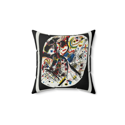 Wassily Kandinsky Abstract Art Pillow featuring Small Worlds III design