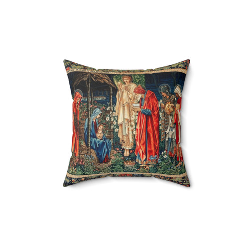 Adoration of Magi Christmas Tapestry Pillow