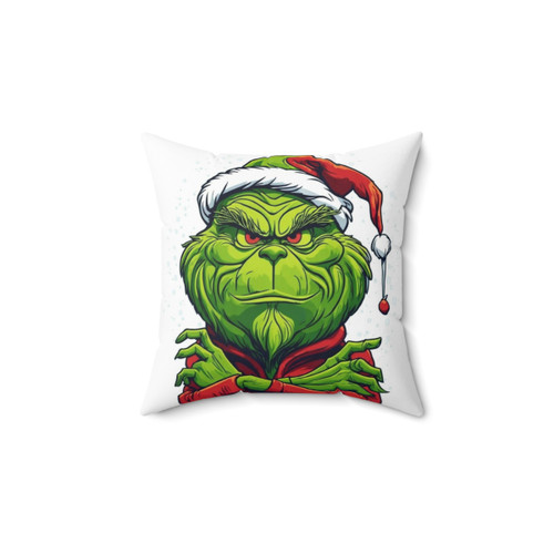 Festive Grinch Christmas Pillow