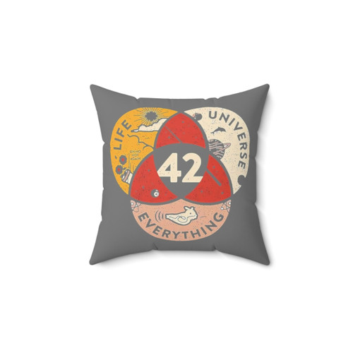 42 The Answer Hitchhiker's Guide Classic Pillow