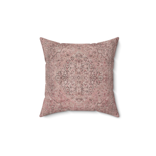 Antique Persian Tabriz Rug Print Pillow