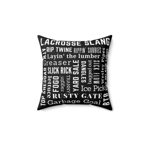 Lacrosse Team Player Slang Terminology Pillow