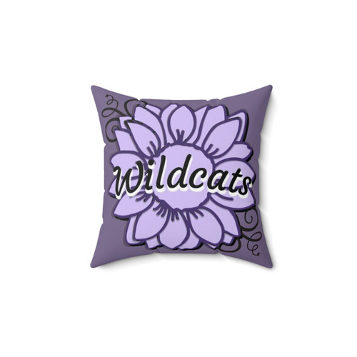 Kansas State University Wildcats Purple Sunflower Pillow