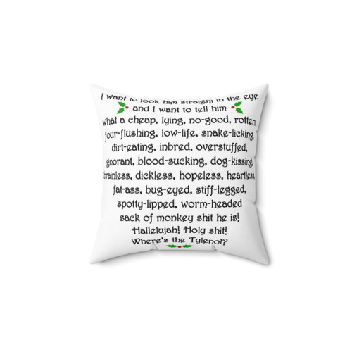 Clark Griswold Rant Pillow from National Lampoon's Christmas Vacation