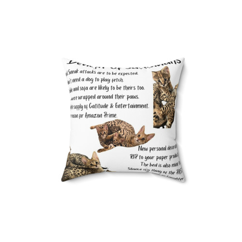 Savannah Cat Decorative Pillow
